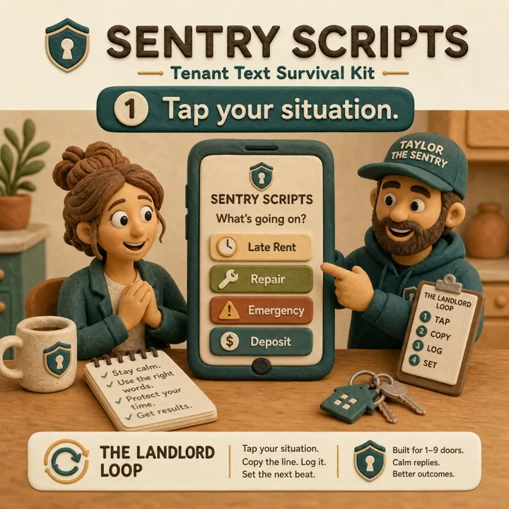 Claymation card showing tap your situation.